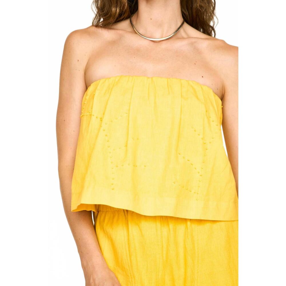 NEW MIRTH maui tube top in canary